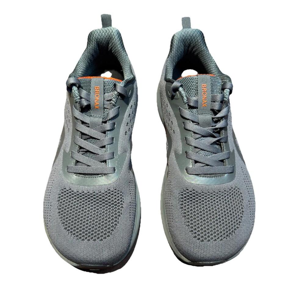 Bronx Men’s Gray Walking Sneakers EU 46 Superfeet Insole Lightweight Comfort